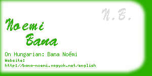 noemi bana business card