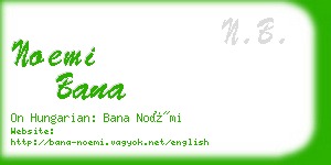 noemi bana business card
